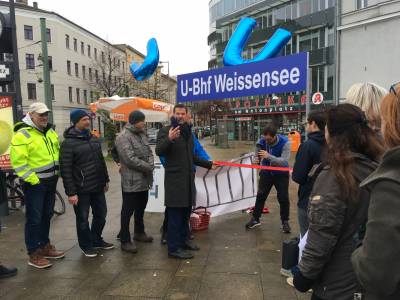 MdA Dirk Stettner erffnet feierlich und symbolisch den U-Bahnhof