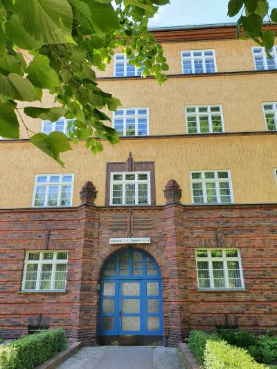 Wohnanlage Gartenstrasse, erbaut 1924 - 1927 von B. Mhring, Foto Dr. Kersten Schulz