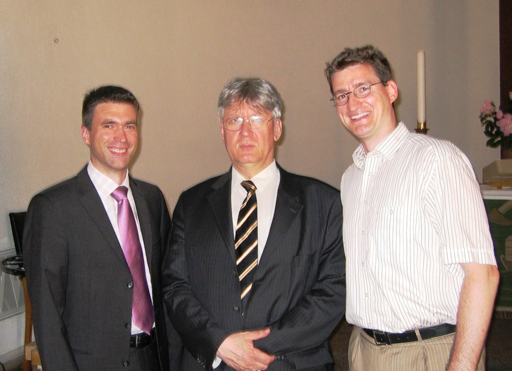 Die Referenten und der Moderator